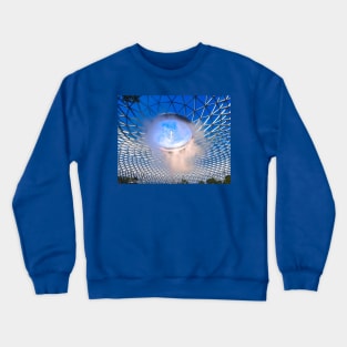 Roof waterfall in Changi airport Crewneck Sweatshirt